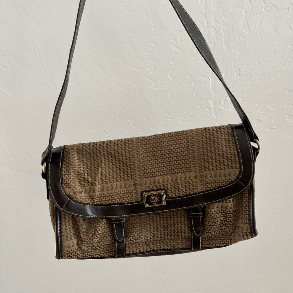 Vintage handbag mini purse (brown)